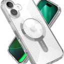 Speck GEMSHELL Grip +MS Case for iPhone 17 - Clear/Clear | Slim Protective Grip | Drop Protection | MagSafe Compatible
