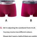 wirarpa Mens Trunks Underwear Cotton Boxer Briefs Short Leg Comfortable Underpants 4 Pack (XXXL)
