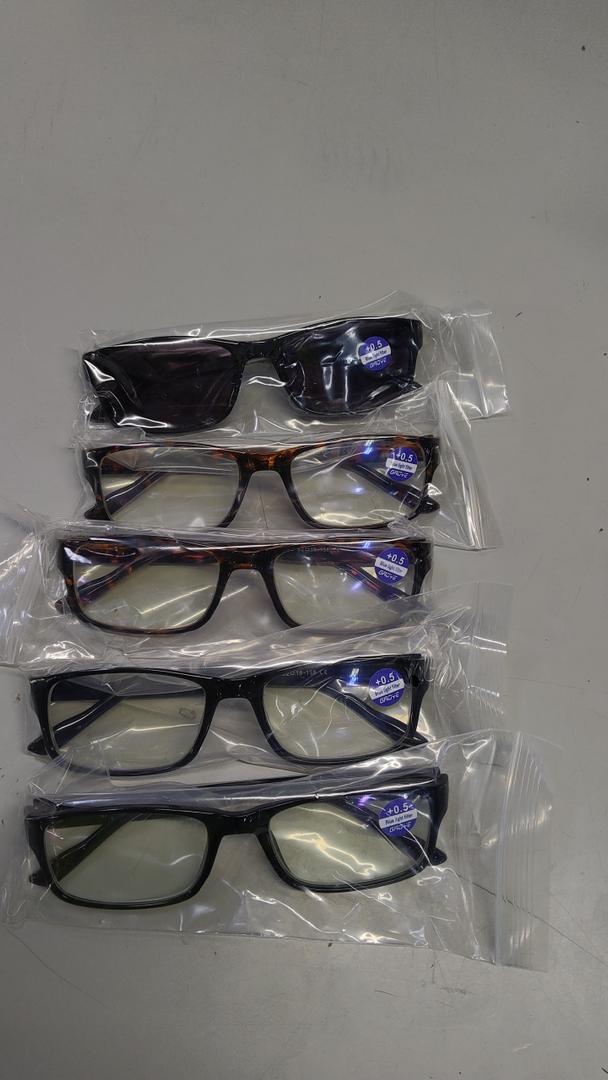 Gaoye Professional Reading Glasses for All Day - Computer Readers with Blue Light Protection - Value Pack +0.5x