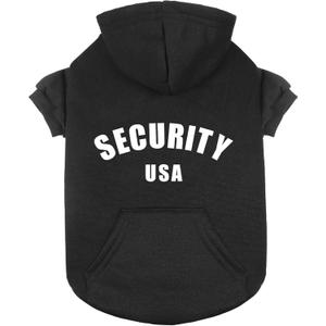 Dog Hoodie for Large Dogs Security Warm Cozy Brushed Fleece Interior Clothes Hoodie with Pocket Sweatshirt Dog Sweaters for Large Dogs(L)