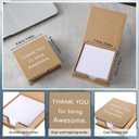 Feifeiya 12 Pcs Teacher Appreciation Gifts Bulk Thank You Sticky Notes with Box Small Inspirational Desktop Notepad Note Storage Box Creative for Employee Nurse Coworker Staff Appreciation Gift