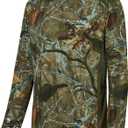 BASSDASH Men's Hunting Camo Performance Long Sleeve Shirt Fishing UPF50+ FS13M (S)