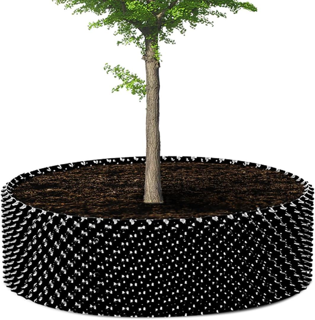 60 Gallon Air Pruning Container New Plastic Nursery Pot Fruit Vegetable Garden self-Planting pots, Size 17"x10", 8 Pcs, Black
