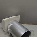 4 Inch Dryer Vent Cover Outside Hooded Wall Vent with Screen and Damper, Exhaust Vent Wall Mount Exterior Wall Vents Cover Cap for Dryer Ventilation&Outdoor Air Exhaust,Galvanized Steel,White