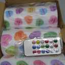 3 Pcs Valentine's Day LED Flameless Pillar Candles with Remote 3x6 Inch Conversation Heart Romantic Candy Candle Flickering Color Changing Battery Operated for Valentine's Party Room Decor Gifts