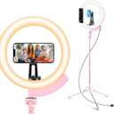Aureday 12'' Selfie Ring Light with 62'' Tripod Stand and Magnetic Phone Holder, LED Ringlight for Recording/TikTok/Makeup/Photography, Circle Fill Light with Wireless Remote for iPhone&Android Phones