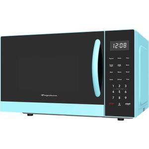 FRIGIDAIRE 0.9-Cubic Feet Microwave Oven with Oversized Display, Blue