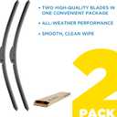 Rain-X 810330 Total Clear Beam Windshield Wiper Blades, 26" & 16" (2 Pack)