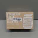 Stainless Steel Wine Glasses with Lid - 12 oz Double Wall Insulated Outdoor Wine Tumblers - 100% Unbreakable & Stemless Glass - Wine Tumbler Set for Outdoor : Wine, Coffee & Camping (2)