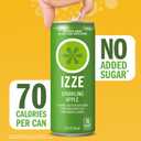 IZZE Sparkling Water Juice Beverage Blend, Apple, No Sugar Added, 8.4 FL OZ, 24 Cans