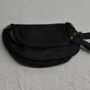 Spacious Nylon Crossbody Bag Bum Bag Handbags Wallets Purses Trendy Shoulder Bag for Women (Black)