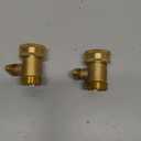 HQMPC Heavy Duty Brass Shut Off , Brass Water hose valve On/Off valve garden hose Connector (2PCS) +4 Extra Pressure Washers