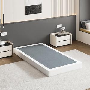 UOMEUR 2 Inch Low Profile Box Spring Queen 3200 lbs Heavy Duty Metal Mattress Foundation Support,Noise-Free, Non-Slip, Easy Assembly, Cleanable Fabric Cover