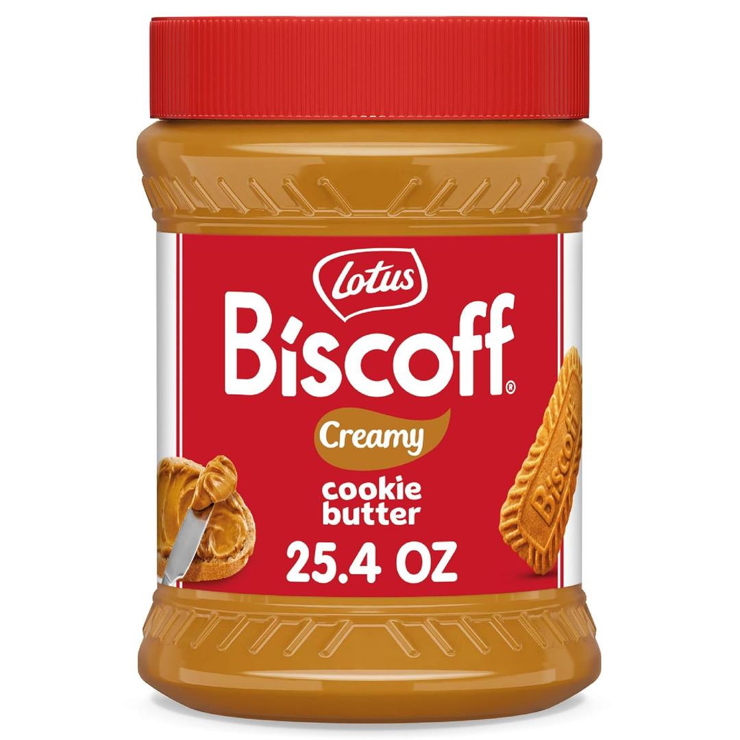 2 x Lotus Biscoff Cookie Butter Spread, Creamy, non GMO + Vegan, 25.4oz