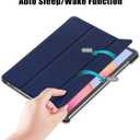 Gylint Smart Case Cover with Auto Sleep/Wake for Samsung Galaxy Tab S8 Plus 2022/S7 FE 2021/S7 Plus 2020 12.4 inch Navy