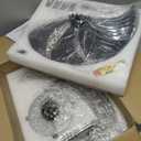ZMISHIBO 24 Inch Ceiling Fans with Lights, Flush Mount Remote & App Control