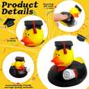 Sratte 24 Pack 2" Graduation Ducks Bulk Rubber Ducks Class of 2026 Squeaky Stress Relief Diploma Grad for Cruise Student Adult Graduates Gift Prize Party Decorations School College(Black, Red)