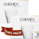 Chemex Bonded Filter - Half Moon - 100 ct - 2 Pack - Exclusive Packaging