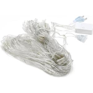 Yosoo Health Gear LED Net Lights, 1.5 x 1.5m Mesh String Lights for Outdoor Christmas Decor Wedding Garden Party Decoration