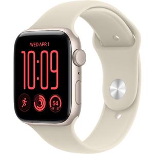 Apple Watch SE 3 [GPS 44mm] Smartwatch with Midnight Aluminum Case with Midnight Sport Band - M/L. Fitness and Sleep Trackers, Heart Rate Monitor, Always-On Display, Water Resistant