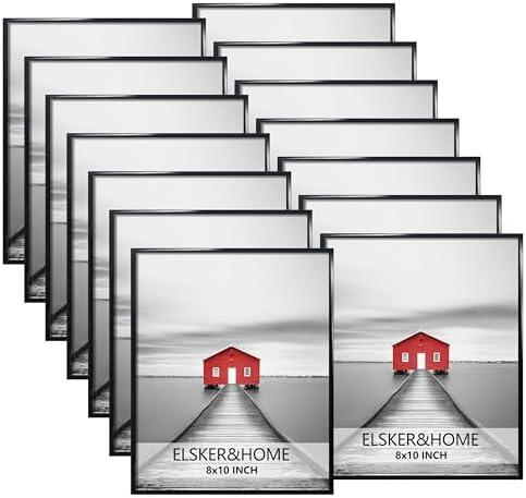 ELSKER&HOME 8x10 Picture Frame,Black Picture Frame Set of 12, Multi Pack 8x10 Frame for Wall & Tabletop Mounting in Horizontal or Vertical Format