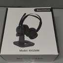 Wireless Headset with Mic for Work(Upgrade Volume Knob & Charging Indicator), Bluetooth Headset with Microphone for PC, with Noise Cancelling/Mute/USB for Call Center/Office/Home/Computer/Teams/Zoom (Black)