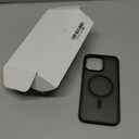 Frosted Translucent Black for iPhone 16 Pro Max - Impact Resistant and with Magnets