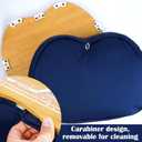 Lap Desk XL Beanbag Book Stand Book Holder for Reading in Bed Hands Free Reading Pillow,Laptop Desk Tablet 400g Weight for Enhanced Stability Gift for Book Lovers (Blue, Large)