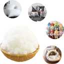 Premium Polyester Fiber Fill for Re-Stuffing Pillows, Quilts, Paddings, Pouf, Stuff Toys,Fiberfill, Stuffing, Machine WashableWhite (2.8 LB / 44 Ounce)