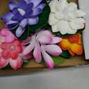 6 Pcs Diwali Lotus Lamp Decorations, Led Waterproof Flameless Lotus Tea Lights with Water Lily Pad, Home Garden Pond Indian Temples Pooja Gifts