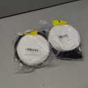 2 x Dual Pouch Wristlet Keychain Wallet Double keychain wallets Mini Pouch Coin Purse Women Coin Detachable Wrist Zip Bag (Black)