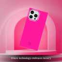 Cocomii - Rectangle Case Compatible with iPhone 12/12 Pro - Compatible with MagSafe, Solid Color, Fashionable Hues, Matte, Magnetic Phone Case for iPhone 12/12 Pro 6.1 inch, Hot Pink