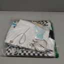 Fast One Birthday Decorations for Boys, 1st Birthday Decorations Boy, Vintage Car Themed Backdrop Balloon Banner Boxes Crown Poster for Retro Blue First Party Supplies