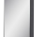 Fundin Medicine Cabinet 14 x 24 inches Mirror Size, Recessed or Surface Mount, Black Aluminum Bathroom Wall Cabinet with Mirror and Adjustable Shelves