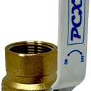 PROCURU 2-Pack 1-Inch FIP Female NPT Threaded (FxF) Heavy Duty Brass Ball Valve, Full Port, 600 WOG, Certified Safe (3BT100-2P)
