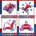 S-pider Rc Gesture Sensing Stunt Car Toys for Boys 3-14 Years Old, Drift Hand Control Remote Control Cars with Light & Music, 360Rotation Double Side Cars Birthday Gifts for Kid Age 4 5 6 7 8 9 10 11