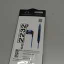 SoundMAGIC E80C Wired Earbuds with Microphone HiFi Stereo Audiophile Earphones Noise Isolating in Ear Headphones Comfortable Fit Super Bass Blue