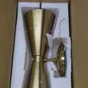 Brass Wall Sconce, Mid Century Modern Sconce Wall Lighting, Up Down Gold Wall Sconces E12 Base, Vintage Farmhouse Wall Lights Hardwired Wall Lamps for Bedroom Bathroom Living Room Staircase