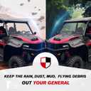 Front Windshield for Polaris General 1000, Hard Coated Polycarbonate Vented Full Windscreen Window for Polaris General 1000/4 1000 /XP 1000 /XP 4 1000 2016-2025 Accessories, Replace #2884337