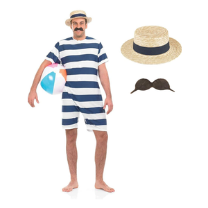 fun shack mens Old Time Bathing Suit, XL