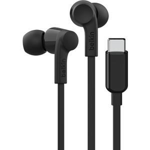 Belkin SoundForm Wired Earbuds with USB-C Connector, in-Ear Earphones w/Microphone - USB-C Headphones for iPhone 17, iPhone 16, iPad mini, Galaxy S25, Google Pixel 9, Android, and More - Black