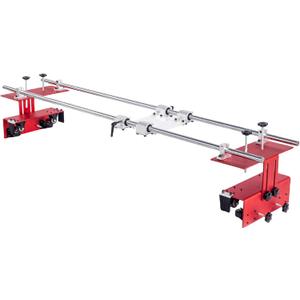 Upgraded Router Sled for Flattening Slabs, 3 Axis Adjustable, Portable and Easy to Adjust Slab Flattening Jig with 60 inches, Trimming Planing Machine for Wood Flattening, DIY Woodworking Router Sled