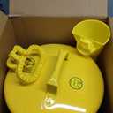 Eagle 5 Gallon Type I Yellow Safety Gas Can for Diesel with Flame Arrester, Self-Closing Lid, and F-15 Funnel, Made in the USA, Galvanized Steel Flammable Storage Can, UI50FSY