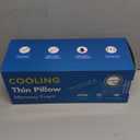 Ultra Thin Flat Pillows for Sleeping,Cooling Slim Memory Foam Pillow 2.75 in Height Ultra Thin Pillow,Low Profile Sleeper Pillows for Stomach Sleeper for Neck and Back Support Stomach Sleeping Pillow (Blue)