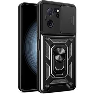 Bracket Shell for Xiaomi K60 Ultra and 13T Pro, Slide Camera Lens Cover Case (Black)