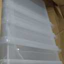 4-Pack 20 Quart Large Stackable Boxes, Plastic Storage Bin, Clear