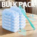 Duster Refill for Swiffer Duster, 30 Count Heavy Duty 2 Side 360 Duster Refills with 1 Handle, 4X Microfibers, Disposable Multi Surface Dusters for Cleaning