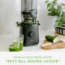 Nama J2 Cold Press Juicer Self Feeding for Hands-Free Operation with Wide Mouth Hopper for Whole Recipe Loading, Zero Waste Masticating Juicer For More Juice, Less Pulp Easy Cleanup & Assembly