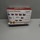 Homemate Heated Blanket Electric Throw - 50"x60" Heating Blanket Throw 1/2/4/6/8 Hours Auto-Off 10 Heat Level Over-Heat Protection Flannel Sherpa ETL Certification (01 - Light Grey)