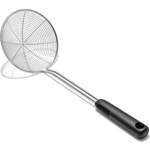 OXO Good Grips Stainless Steel Spider Scoop & Strain Skimmer,Black